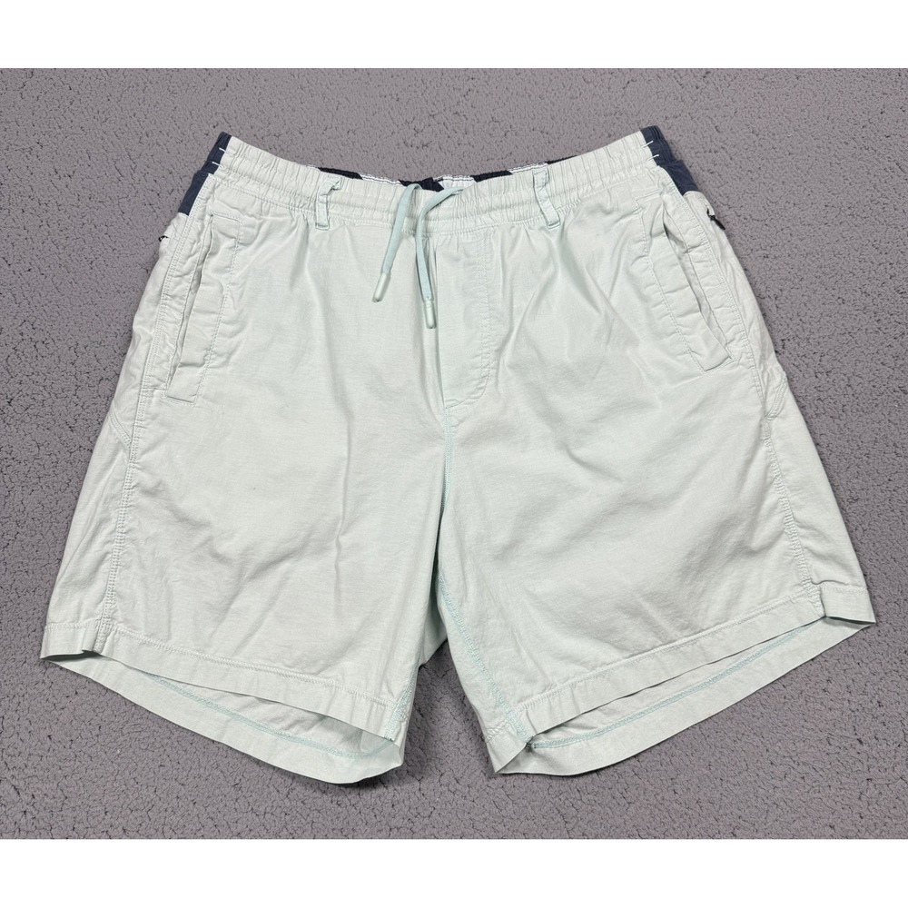 Birddogs Shorts Mens XL Green Chino Built In Liner‎ Elastic Waist 7 Inseam